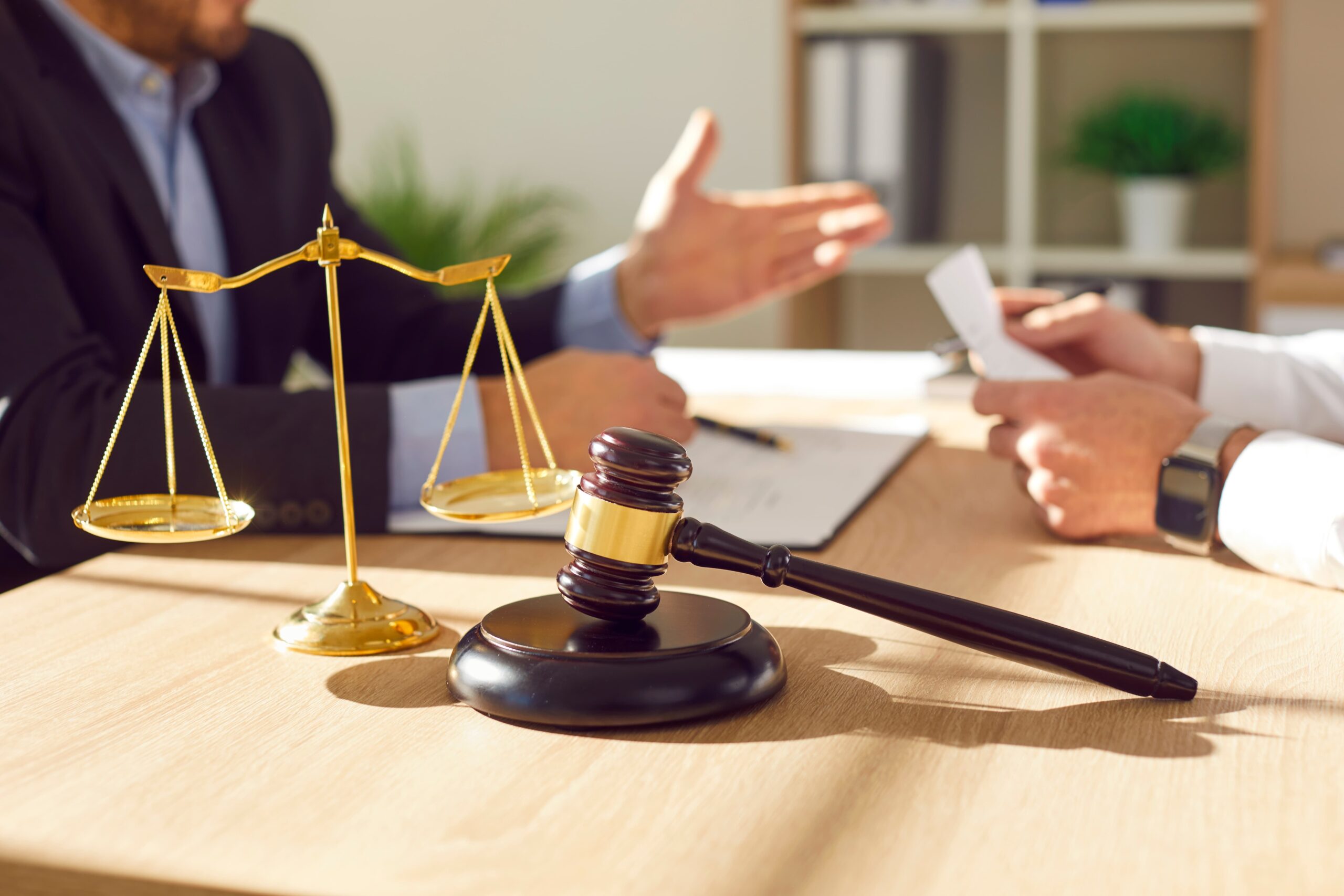 personal injury attorney advising client on car accident claim and medical coverage