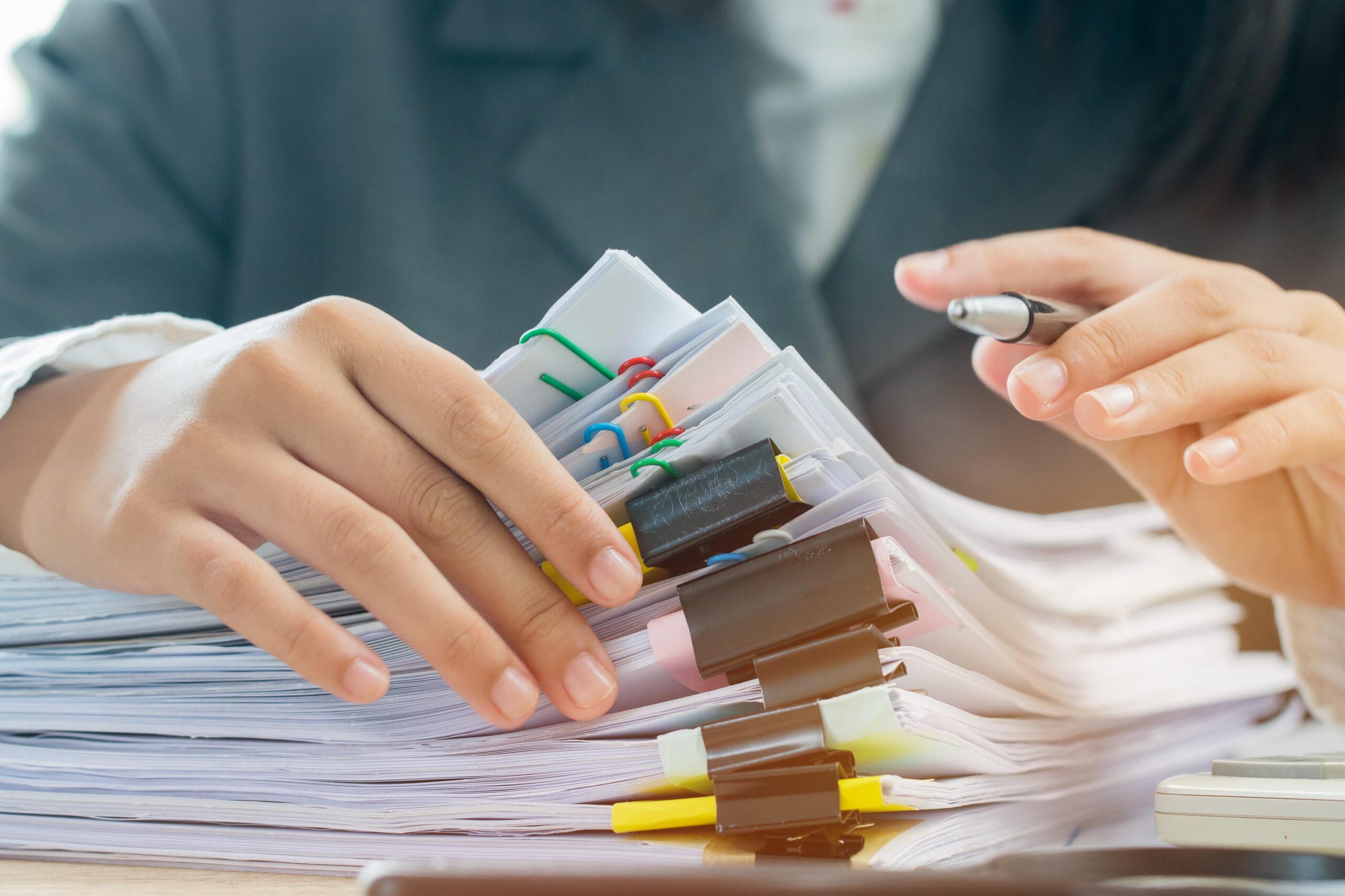 Trucking company compliance paperwork showing liability in a truck accident