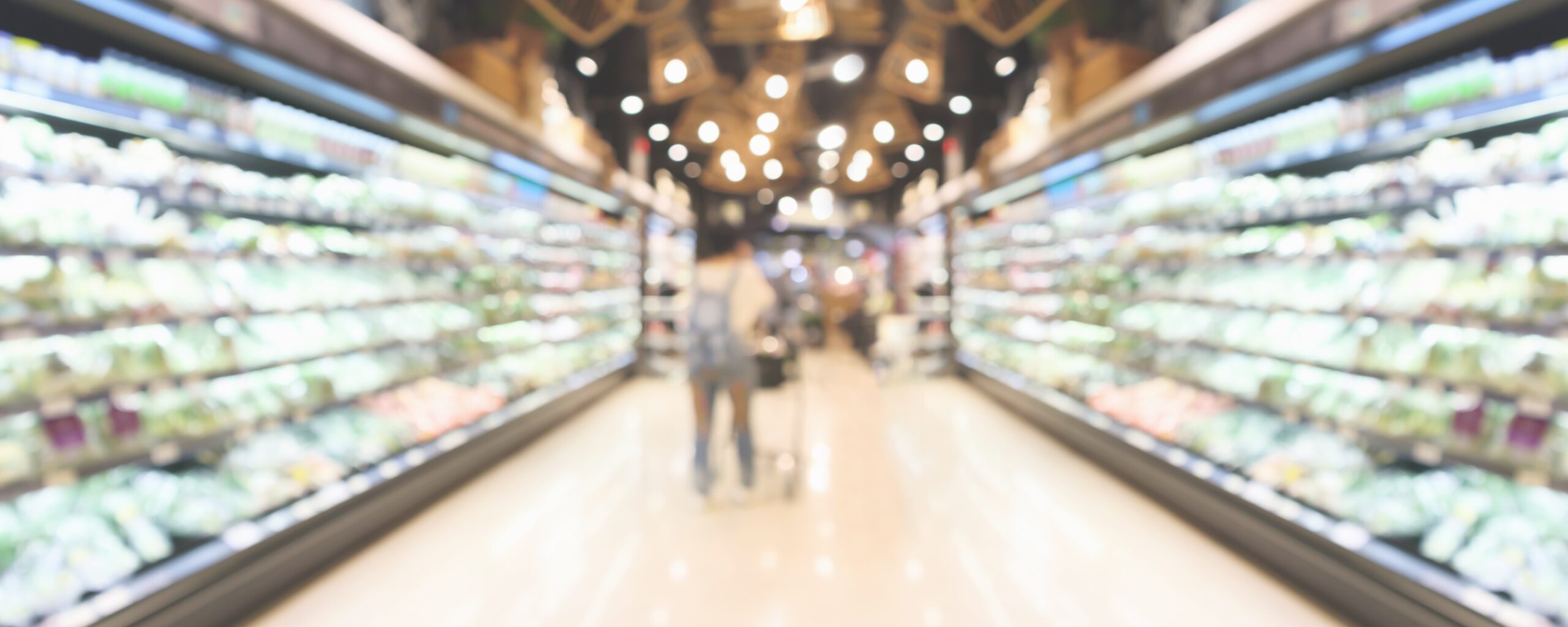 Customer slipping on a wet floor inside a retail store