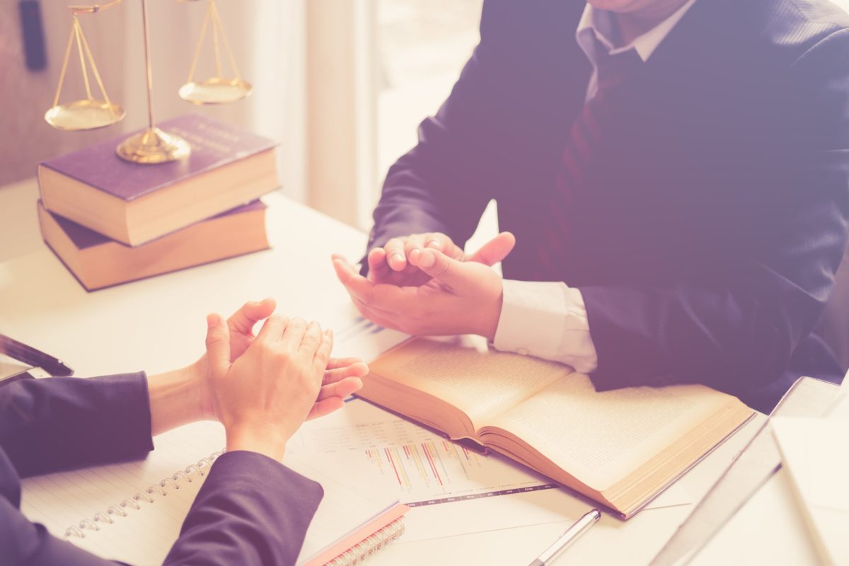 Image of a lawyer supporting a client starting a lawsuit for catastrophic injuries.